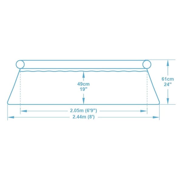 Trädgårdsexpansionspool 244 x 61 cm 9 i 1 Bestway 57450
