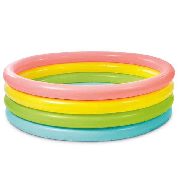 Ilmatäytteinen allas Rainbow 4 rengasta 168 x 46 cm INTEX 56441