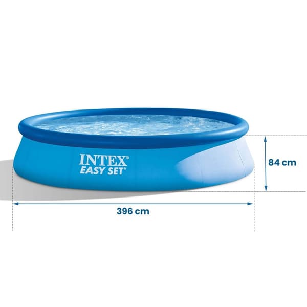 Trädgårdsexpansionspool 396 x 84 cm 9 i 1 INTEX 28142