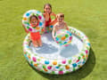 Miniatyrbillede 2 af 2: Sæt: oppustelig pool 132 x 28 cm + kugle og ring INTEX 59469