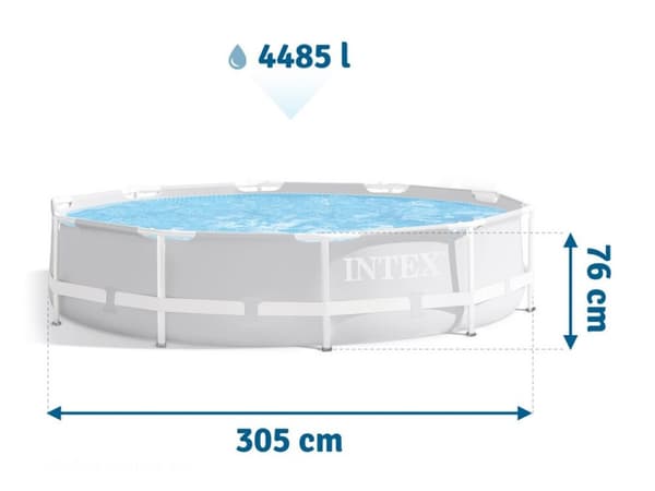 Prisme Ramme Ramme Havepool 305 x 76 cm INTEX 26700