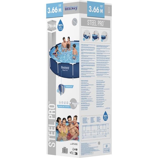 Bestway Steel Pro simbassäng 366 cm