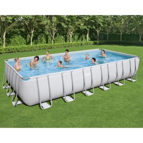 Bestway Pool Power Steel med tillbehör rektangulär 732x366x132 cm