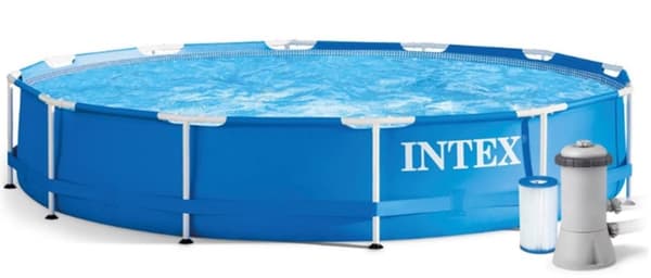 Havepool med ramme 366 cm Intex 28212 + pumpe