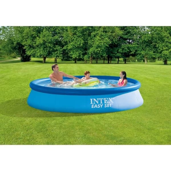 INTEX fristående poolkit över marken - Easy Set™ - 366 x 76 cm - Rund (levereras med pump och patron) - 28132NP