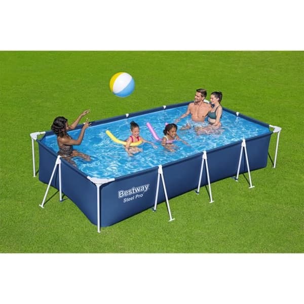 Bestway fristående tunneldamm - Steel Pro™ - 400 x 211 x 81 cm - Rektangulär