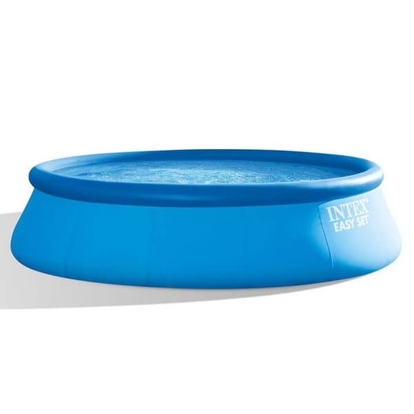 INTEX fristående poolkit över marken - Easy Set™ - 457 x 122 cm - Rund (Pump, lock, markduk, stege) - 26168NP