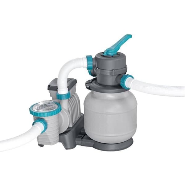 Kit Utomhuspool Tubular BESTWAY - APX 365 - 549 x 274 x 132 cm - Rektangulär (Sandfilter, 250 g polysfär, stege, täck)
