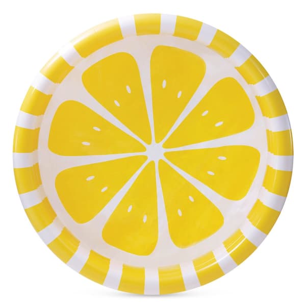 Oppustelig Pool til Børn Intex Citron 147 x 33 x 147 cm Gul (6 enheder)