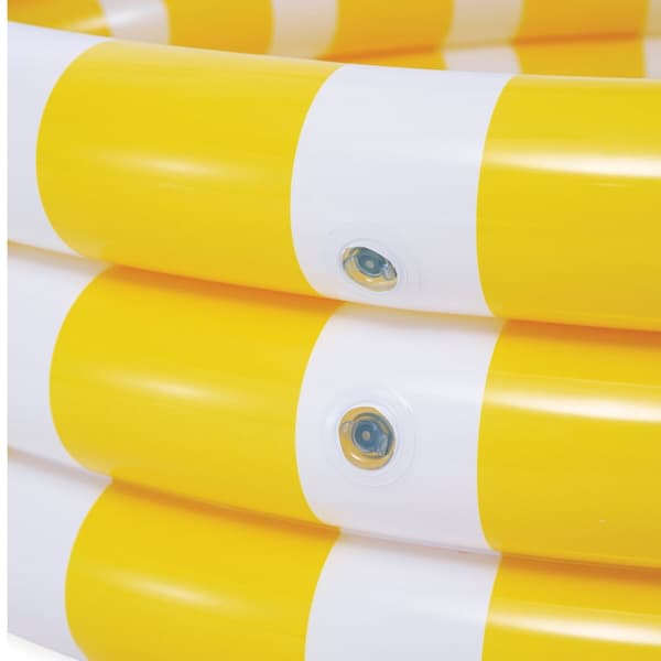 Puhallettava lasten kahluuallas Intex Sitruuna 147 x 33 x 147 cm Keltainen (6 osaa)