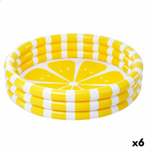 Puhallettava lasten kahluuallas Intex Sitruuna 147 x 33 x 147 cm Keltainen (6 osaa)