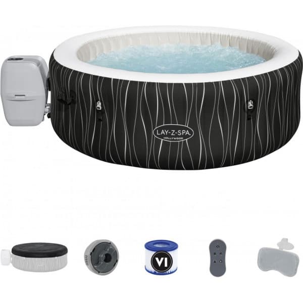 Bestway Lay-Z-Spa Hollywood Luxe AirJet 6 -poreallas, 196 x 66 cm