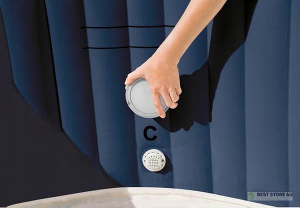 Flerfarvet LED batteridrevet lampe til SPA INTEX 28503