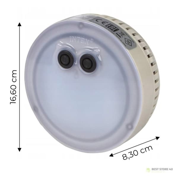 Flerfarvet LED batteridrevet lampe til SPA INTEX 28503