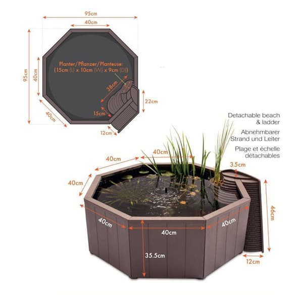 Piscine komplett - kit piscine Aquagarden - 8940