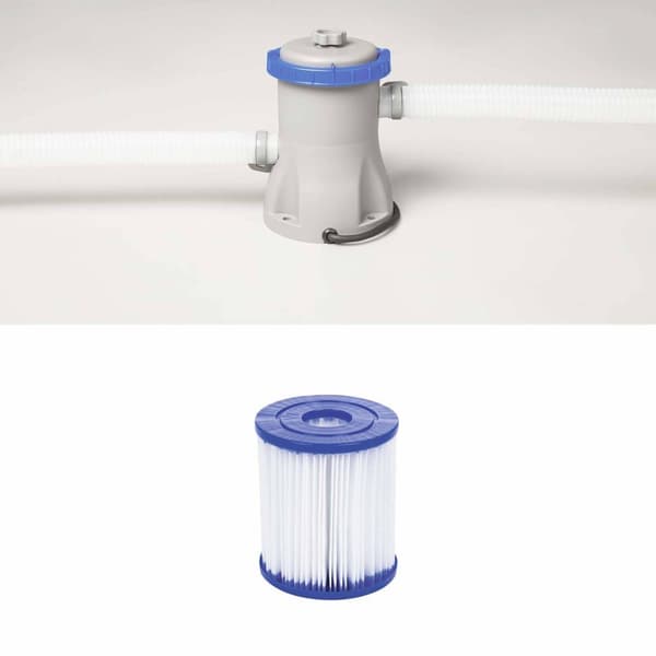 BESTWAY självbärande poolkit över marken - Marine Fast - 305 x 76 cm - Rund (Levereras med en filtreringspump)