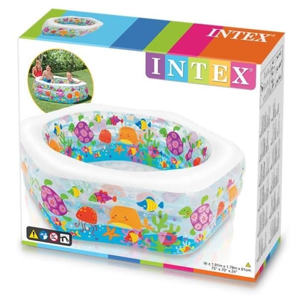 INTEX 56943 Ocean Pool, Flerfärgad, 191x178x61 cm