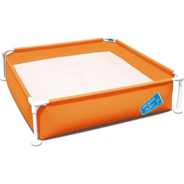 Avtagbar rörformad pool för barn - BESTWAY - My First Pool - Rektangulär - 122x122x30,5 cm