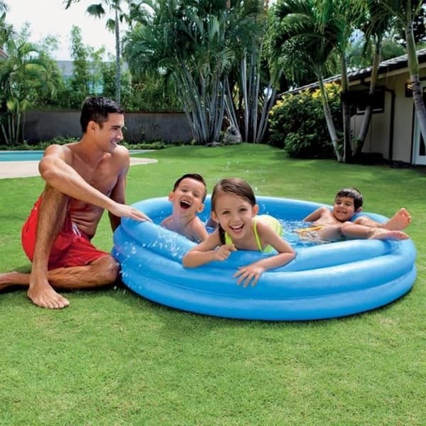 INTEX Piscinette Bleu Cristal - 147 x 33 cm - 3 ruller