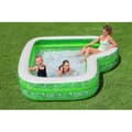 Miniatyrbild 10 av 11: Bestway Uppblåsbar Pool 2 Kamrar Tropical 231x231x51 cm +6 År Trädgård 54336
