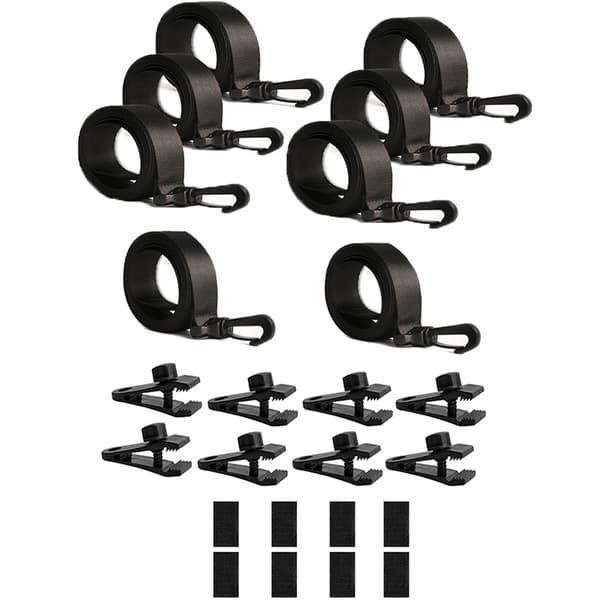 INF Pool Solar Cover Reel Attachment Kit with Straps 8-pack
