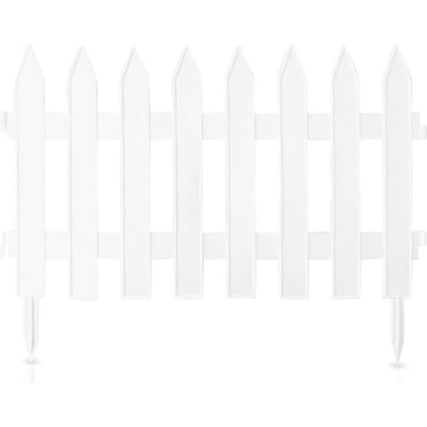 322 cm vit plast trädgårdsstaket - PROSPERPLAST Garden Classic