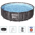 Miniatyrbild 1 av 2: Bestway Pool Steel Pro MAX rund med tillbehör 427x107 cm