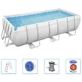 Miniatyrbild 2 av 2: Bestway Pool Power Steel rektangulär 404x201x100 cm