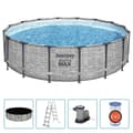 Miniatyrbild 2 av 2: Bestway Pool Power steel rund 488x122 cm