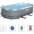 Miniatyrbild 2 av 2: Bestway Ovanmarkspool Power Steel oval 427x250x100 cm