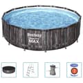 Miniatyrbild 1 av 2: Bestway Poolset Steel Pro MAX rund 427x107 cm