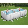 Miniatyrbild 1 av 2: Bestway Pool Power Steel rektangulär 488x244x122 cm