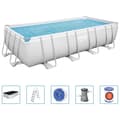 Miniatyrbild 2 av 2: Bestway Pool Power Steel med tillbehör rektangulär 488x244x122 cm