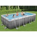 Miniatyrbild 1 av 2: Bestway Pool Power Steel rektangulär 549x274x122 cm