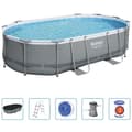 Miniatyrbild 2 av 2: Bestway Pool Power Steel med tillbehör oval 488x305x107 cm