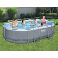 Miniatyrbild 1 av 2: Bestway Pool Power Steel med tillbehör oval 488x305x107 cm
