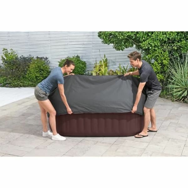 Swimmingpool Cover Bestway Lay Z Spa 201 x 80 cm Grå