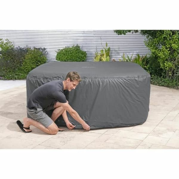 Svømmebassengovertrekk Bestway Lay Z Spa 201 x 80 cm Grå