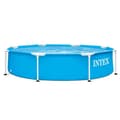 Miniatyrbild 1 av 2: INTEX rörformad ovanjordspool - Metallram - 244 x 51 cm - Rund - 28205NP