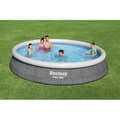 Miniatyrbild 4 av 5: BESTWAY självbärande poolkit ovanjord - Fast Set™ - 457 x 84 cm - Rund (Levereras med pump och filtreringspatron)