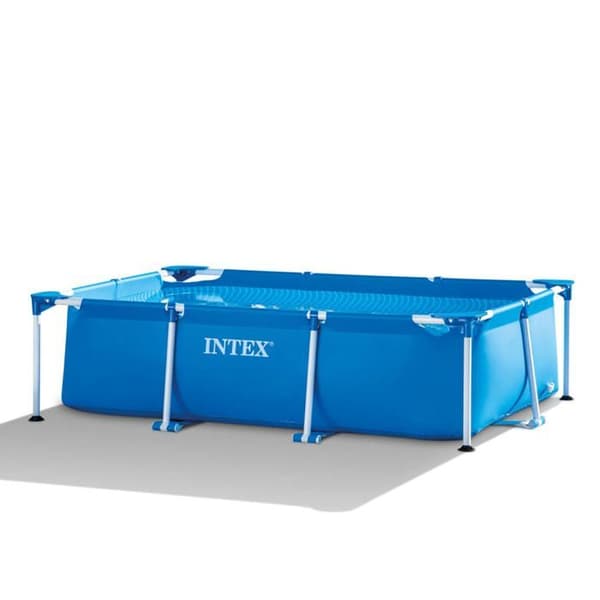 INTEX rörformad ovanjordspool - Metallram - 260 x 160 x 65 cm - Rektangulär - 28271NP