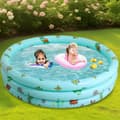Miniatyrbild 4 av 4: Uppblåsbar Swimmingpool, Hållbart PVC-material, Familjevänlig Design, Mångsidig Utomhusbruk