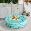 Miniatyrbild 2 av 4: Uppblåsbar Swimmingpool, Hållbart PVC-material, Familjevänlig Design, Mångsidig Utomhusbruk