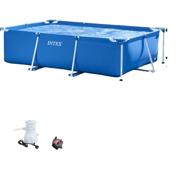 Svømmebassin Røgrack, Metalramme, Stor Beslag,300cm pool sæt K