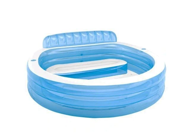 Oppustelig havepool med sæder 229x218x76cm
