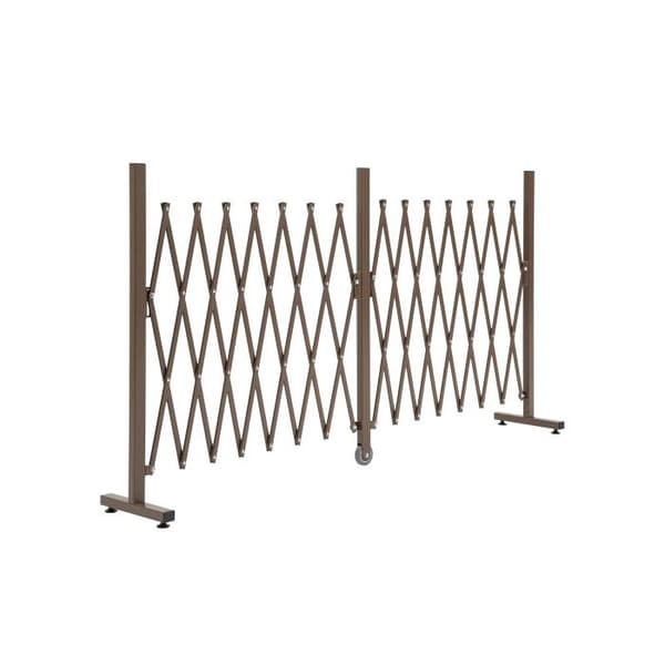 Outsunny Saxofon Utviklingsbarriere 52-405cm Trädgård Alu Brun H103,5cm