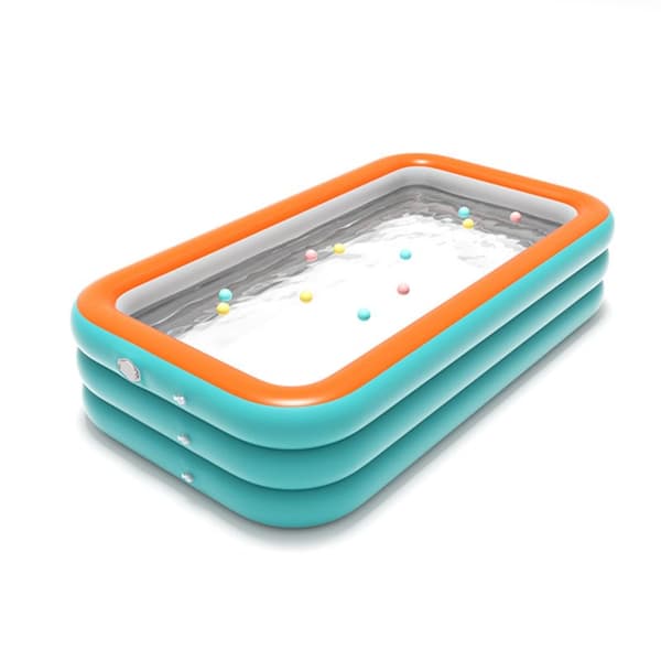 OBOSOE Oppustelig Pool / Swimmingpool til børn Blå 180×130×56 cm