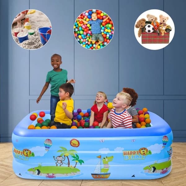 OBOSOE oppustelig pool / swimmingpool for børn / for børn og familier - rektangulær