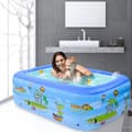 Miniatyrbillede 4 af 6: OBOSOE oppustelig pool / swimmingpool for børn / for børn og familier - rektangulær
