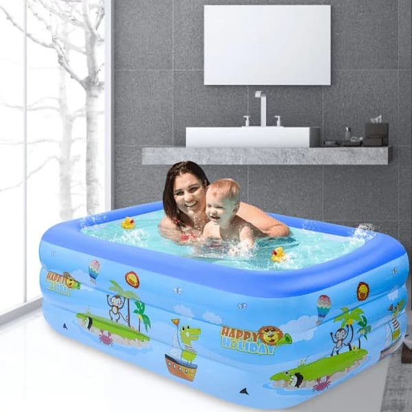 OBOSOE oppustelig pool / swimmingpool for børn / for børn og familier - rektangulær